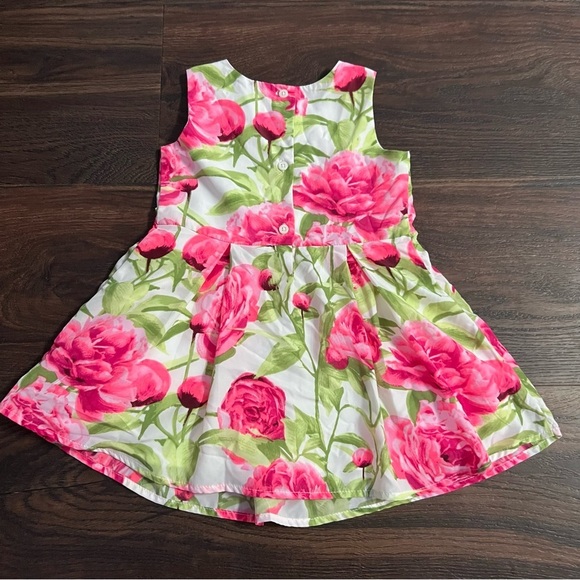 The Children’s Place Toddler 2T Girls Floral Dress Pink Peonies - Picture 7 of 9